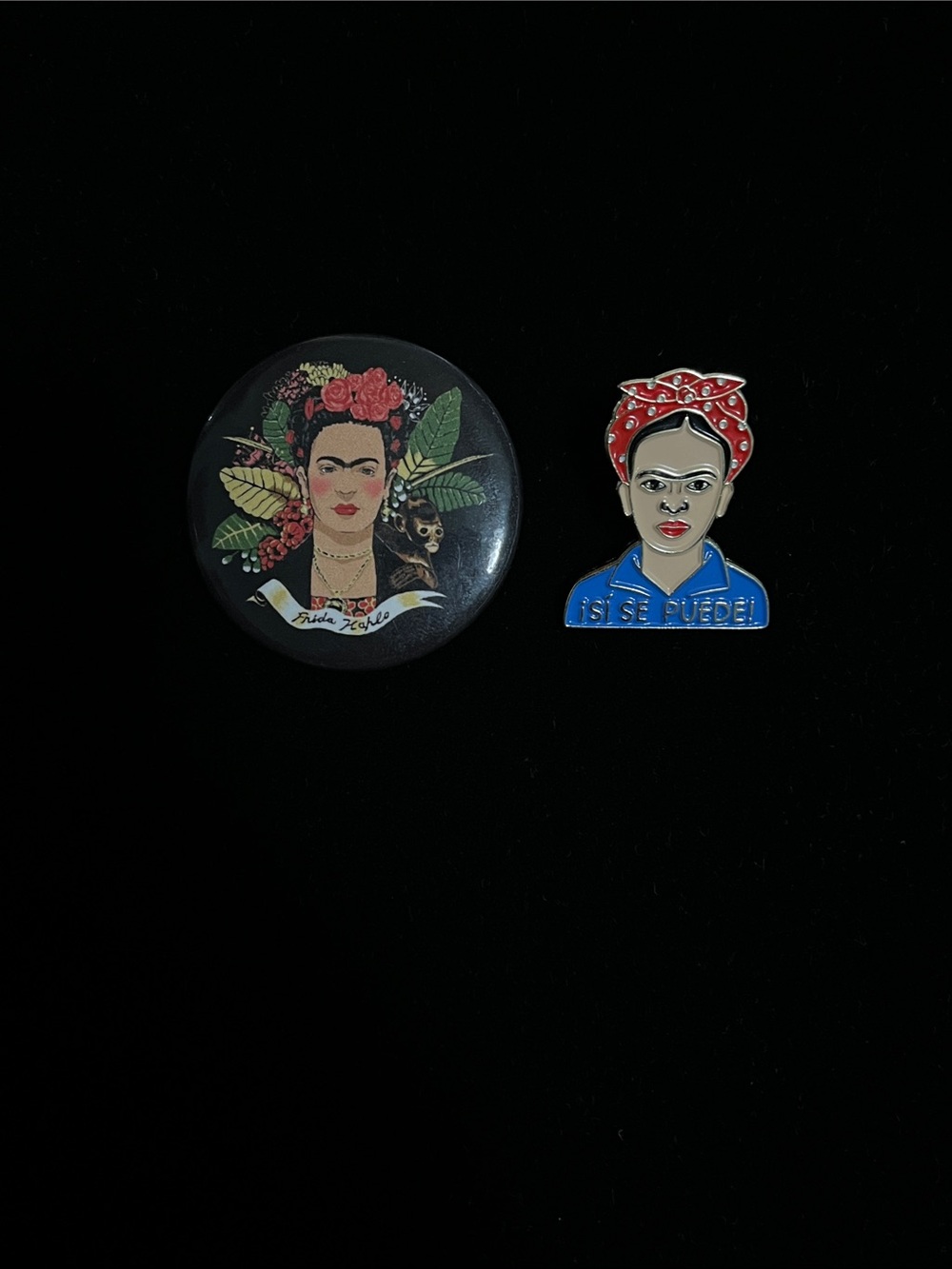 Frida Kahlo Button and Tack Pins